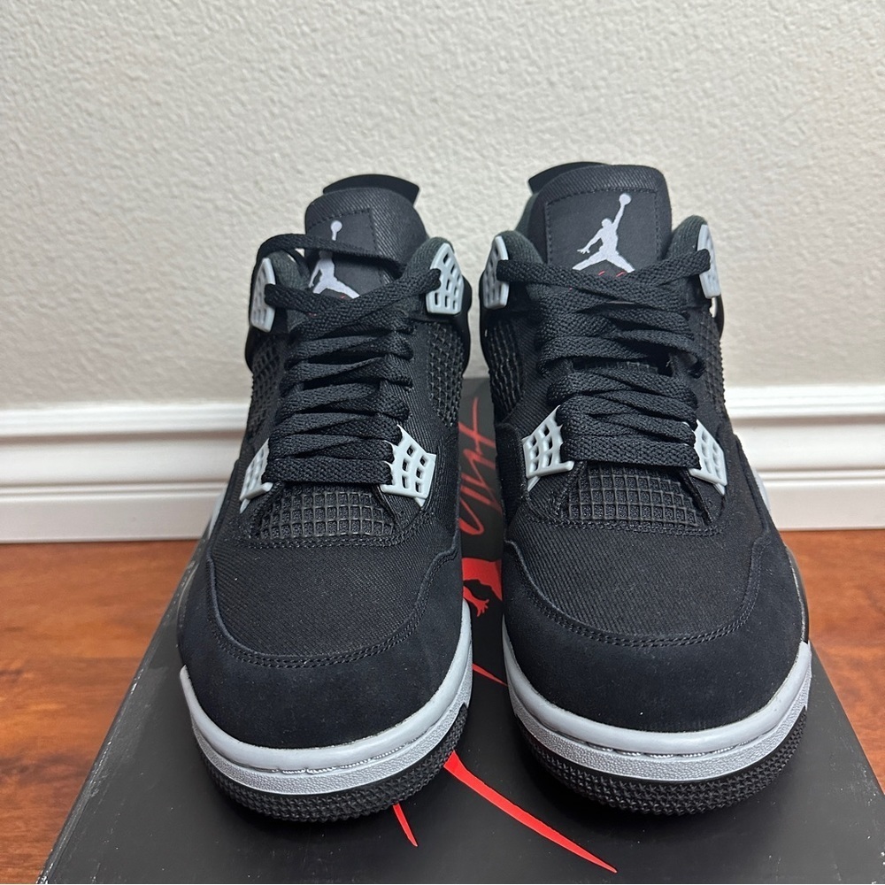 Air Jordan 4 Retro SE Black Canvas Size 10.5 - Picture 3 of 9
